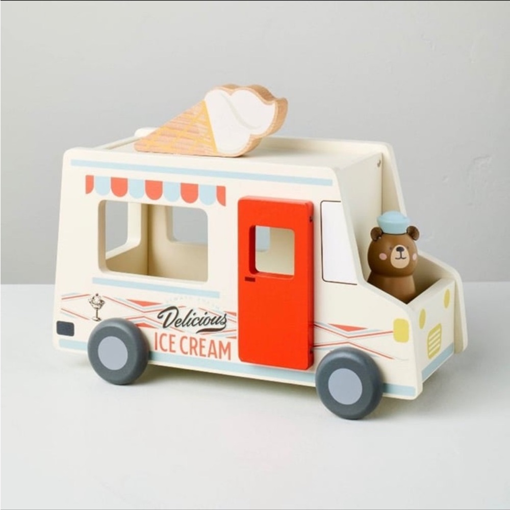 2pc Toy Ice Cream Truck with Bear Peg Pal-Hearth & Hand with Magnolia